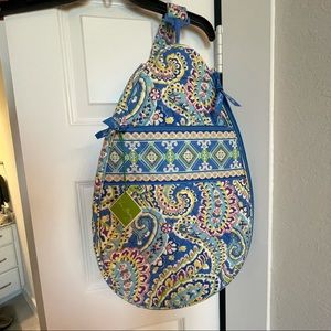 Vera Bradley Capri blue tennis racquet holder